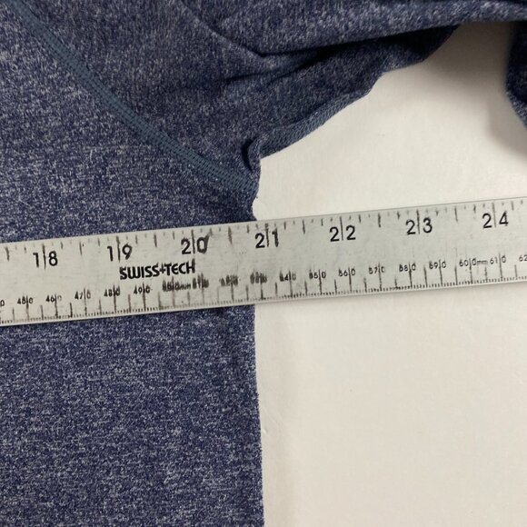 Rhone Reign Long Sleeve Shirt Men's Medium Gray Blue Heather Performance Workout - Picture 8 of 9